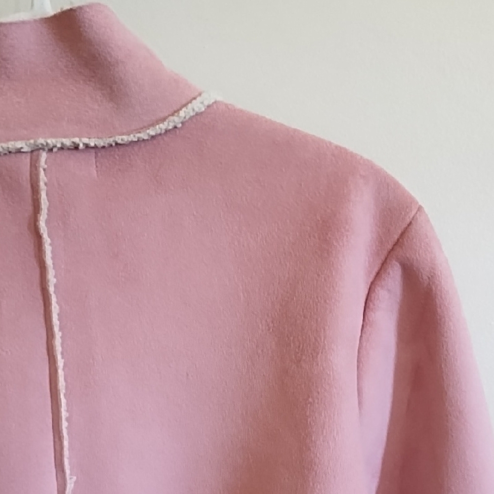 PINK SUEDE JACKET BT ESTUDIO. - Picture 7 of 13